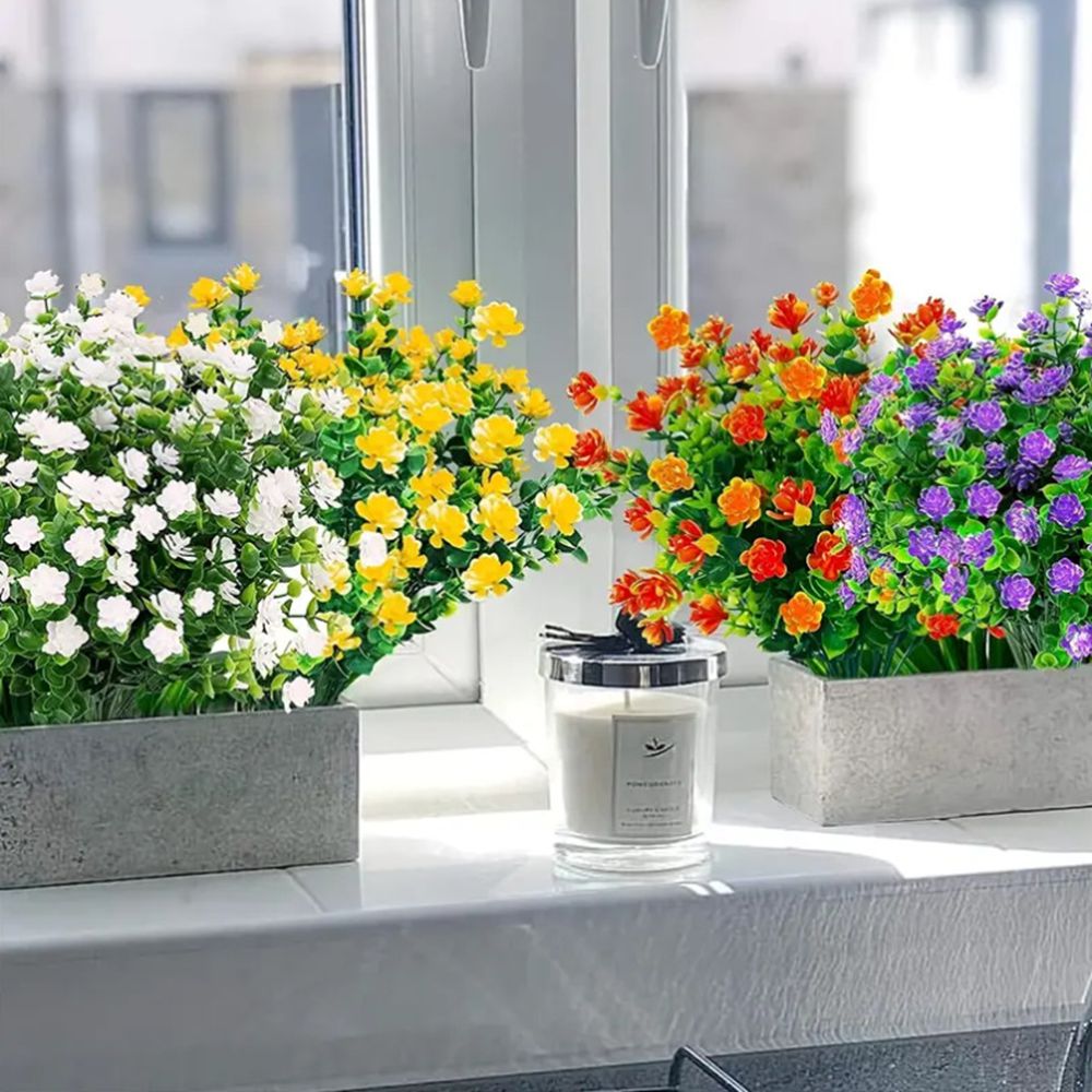 3/6 Buah Tanaman Buatan Bunga  - Florist Supply Vases ulasan dan harga