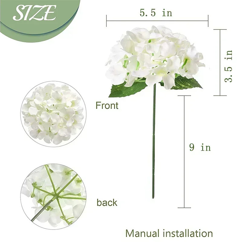 50 buah bunga buatan Hydrangea - Florist Supply Bulk ulasan dan harga